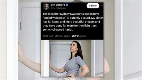 Ben Shapiro Compared His Sisters Breasts to Sydney。